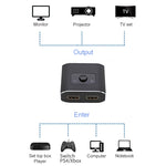 ST0003 Convertitore video bidirezionale switcher HDMI 2 in 1 uscita 8K, 8K 60Hz Black