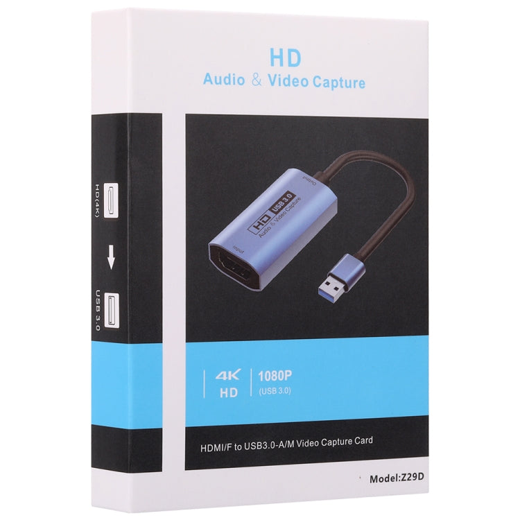 Z29D HD Video Capture Card HDMI/F Female to USB 3.0/M Male with Cable, Z29D