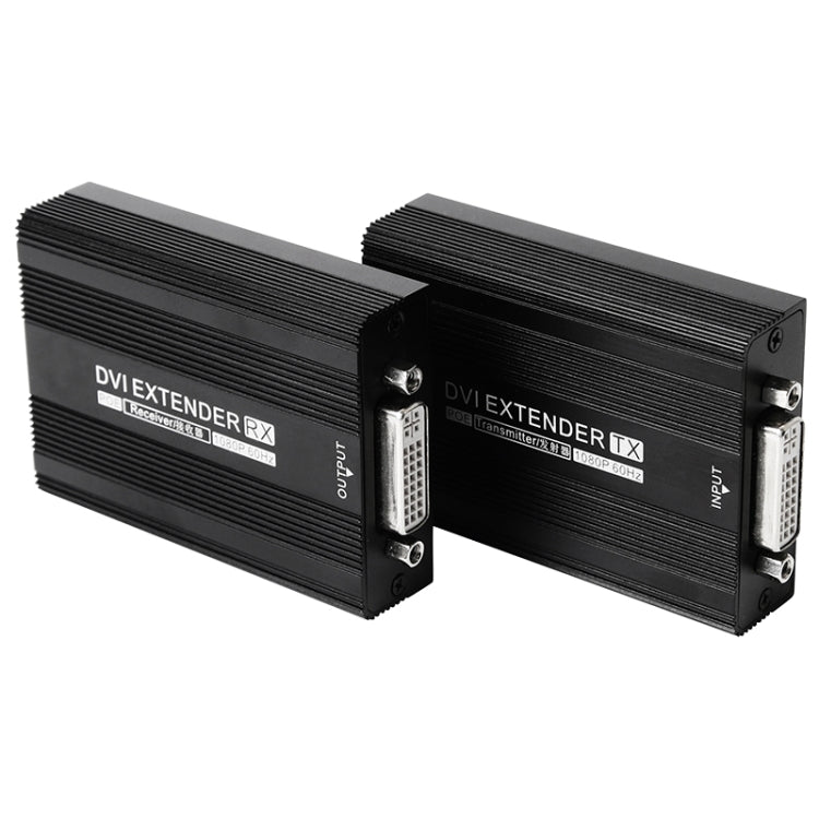 Measy DVI1815 Convertitore trasmettitore e ricevitore extender DVI, alimentatore singolo POE, distanza di trasmissione: 150 m, DVI1815