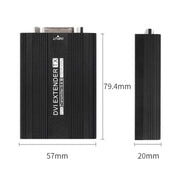 Measy DVI1815 Convertitore trasmettitore e ricevitore extender DVI, alimentatore singolo POE, distanza di trasmissione: 150 m, DVI1815