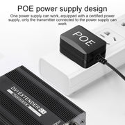 Measy DVI1815 Convertitore trasmettitore e ricevitore extender DVI, alimentatore singolo POE, distanza di trasmissione: 150 m, DVI1815