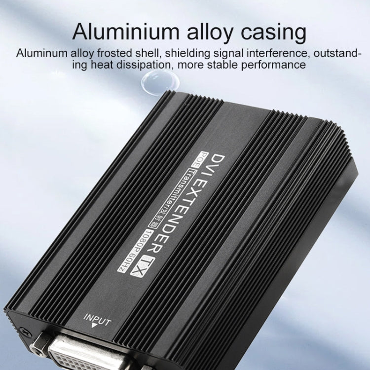 Measy DVI1815 Convertitore trasmettitore e ricevitore extender DVI, alimentatore singolo POE, distanza di trasmissione: 150 m, DVI1815