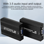 Measy VGA1815 Convertitore trasmettitore e ricevitore extender VGA, alimentatore singolo POE, distanza di trasmissione: 150 m, VGA1815
