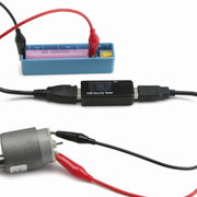 Cavo di prolunga per collegamento alimentazione USB-A femmina a 2 x clip a coccodrillo, lunghezza: 0,5 m, USB-A Female