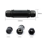 Adattatore accoppiatore Lan a doppia testa con connettore impermeabile RJ45, RJ45 Waterproof Coupler