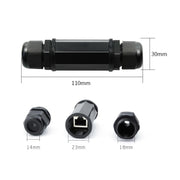 Adattatore accoppiatore Lan a doppia testa con connettore impermeabile RJ45, RJ45 Waterproof Coupler