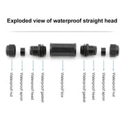 Adattatore accoppiatore Lan a doppia testa con connettore impermeabile RJ45, RJ45 Waterproof Coupler