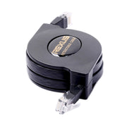 REXLIS Cavo LAN di rete Ethernet piatto RJ45 retrattile CAT6 da 1 m, Length: 1m