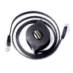 Cavo LAN di rete Ethernet piatto retrattile CAT6 REXLIS da 2 m, Length: 2m