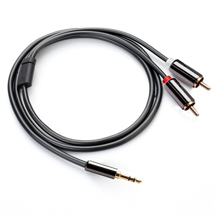 Cavo audio stereo jack da 3,5 mm placcato oro da 1 m a 2 RCA maschio, Length: 1m