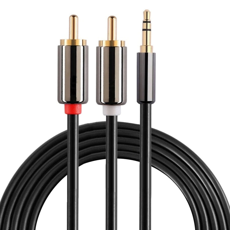 Cavo audio stereo jack 3,5 mm a 2 RCA placcato oro 2m