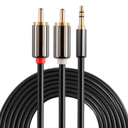 Cavo audio stereo 3,5 mm a 2 RCA placcato oro 3 m