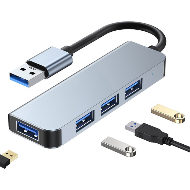 Adattatore HUB 4 in 1 da USB a USB 3.0x4, lunghezza cavo: 1,2 m, BYL-2013U3 12cm