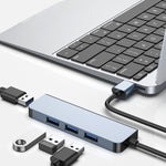 Adattatore HUB 4 in 1 da USB a USB 3.0x4, lunghezza cavo: 1,2 m, BYL-2013U3 12cm