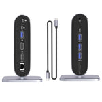 Adattatore HUB USB-C 12 in 1 con porte USB, VGA, LAN, SD