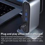 Adattatore HUB USB-C 12 in 1 con porte USB, VGA, LAN, SD