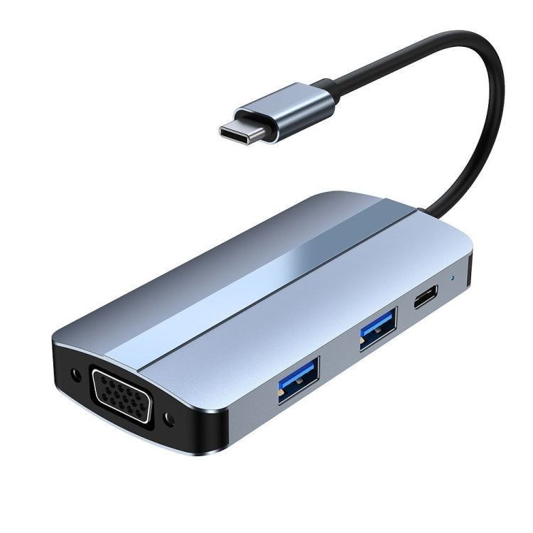 Adattatore HUB USB-C 7 in 1 con HDMI, VGA, USB 3.0