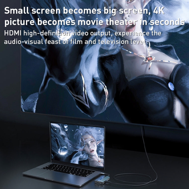 Adattatore HUB USB-C 7 in 1 con HDMI, VGA, USB 3.0