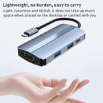 Adattatore HUB USB-C 7 in 1 con HDMI, VGA, USB 3.0