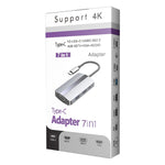 Adattatore HUB USB-C 7 in 1 con HDMI, VGA, USB 3.0