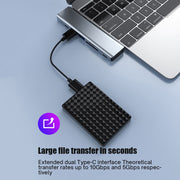 BYL-2101 Adattatore HUB per docking station da USB-C / Tipo-C doppio 7 in 1 a USB, BYL-2101