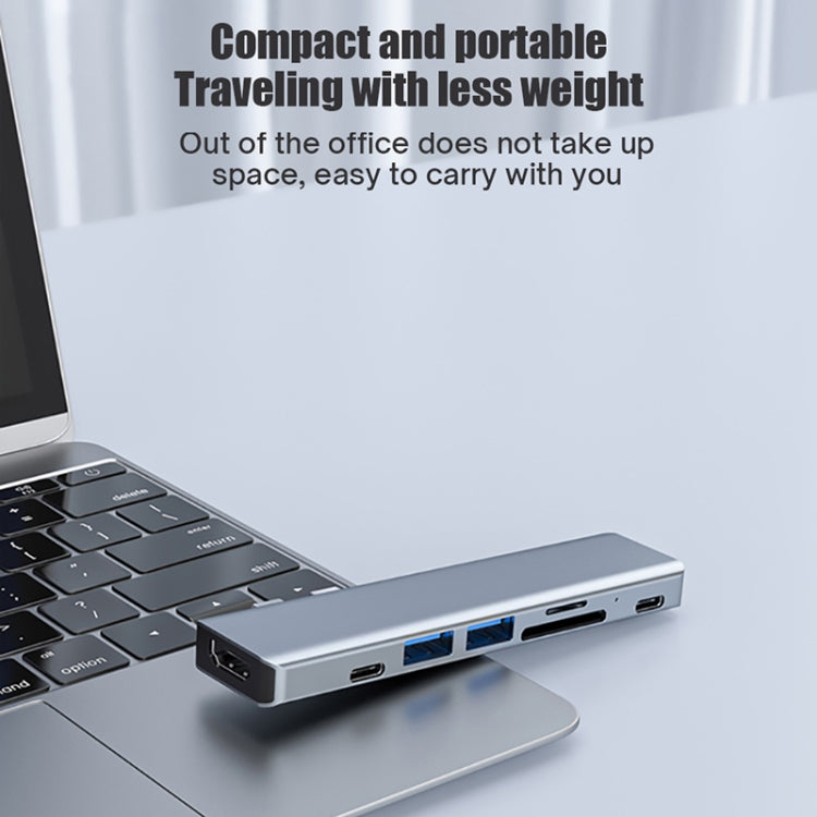 Adattatore HUB USB-C 7 in 1 con HDMI e USB 3.0