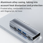 Adattatore HUB USB-C 5 in 1 con HDMI 4K e USB 3.0