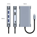 Adattatore HUB USB-C 7 in 1 con HDMI, VGA, LAN e USB