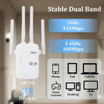ZX-R08 1200Mbps 2.4G/5G Dual-Band Ripetitore WiFi Amplificatore di Segnale WISP Router Esterno, Spina DEGLI STATI UNITI, 1200Mbps