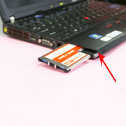 Scheda Express Card con slot PCI 54 mm USB 3.0 a 2 porte per laptop/notebook, 54mm