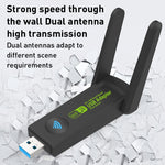 Ricevitore trasmettitore WiFi adattatore di rete USB doppia frequenza 1300Mbps, 1203