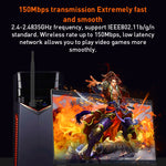 1510 Ricevitore trasmettitore WiFi con adattatore di rete USB gratuito da 150 Mbps, 1510