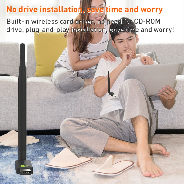 1510 Ricevitore trasmettitore WiFi con adattatore di rete USB gratuito da 150 Mbps, 1510