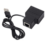 OZHW1 RJ45 1 a 2 Adattatore splitter Rete 100M LAN Ethernet Connettore femmina, OZHW1