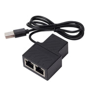 OZHW1 RJ45 1 a 2 Adattatore splitter Rete 100M LAN Ethernet Connettore femmina, OZHW1