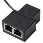 OZHW1 RJ45 1 a 2 Adattatore splitter Rete 100M LAN Ethernet Connettore femmina, OZHW1