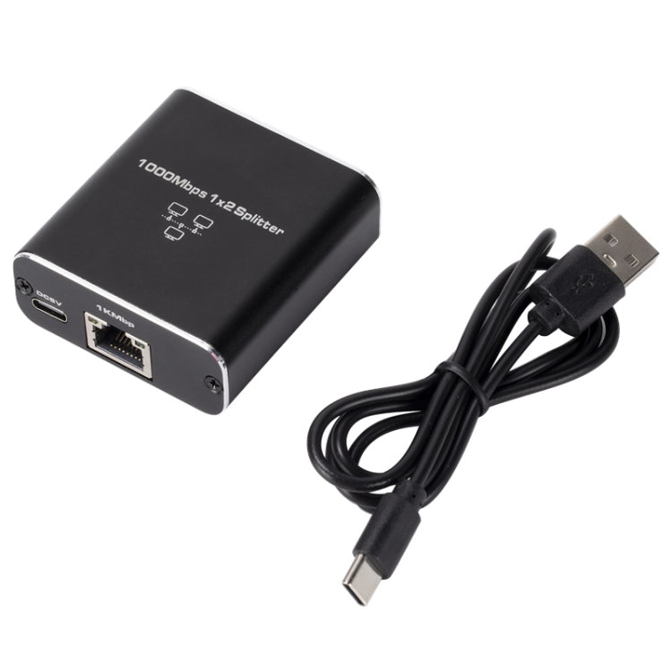 OZHW3 RJ45 1 a 2 Adattatore splitter Rete 1000M LAN Ethernet Connettore femmina, OZHW3