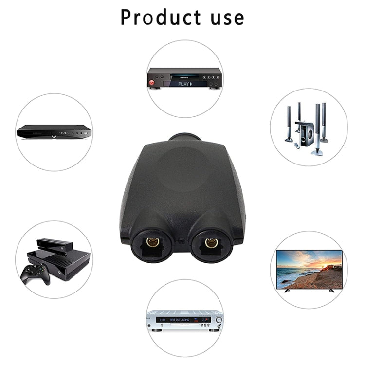 QHG03 Interruttore/splitter 1 ingresso 2 uscite Spdif con apertura quadrata con telecomando IR