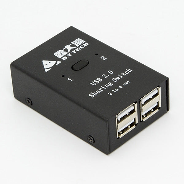 DY-B046 Adattatore per stampante flash USB con interruttore di condivisione USB 2.0 2 ingressi e 4 uscite, DY-B046