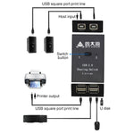 DY-B046 Adattatore per stampante flash USB con interruttore di condivisione USB 2.0 2 ingressi e 4 uscite, DY-B046