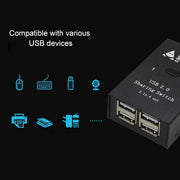 DY-B046 Adattatore per stampante flash USB con interruttore di condivisione USB 2.0 2 ingressi e 4 uscite, DY-B046