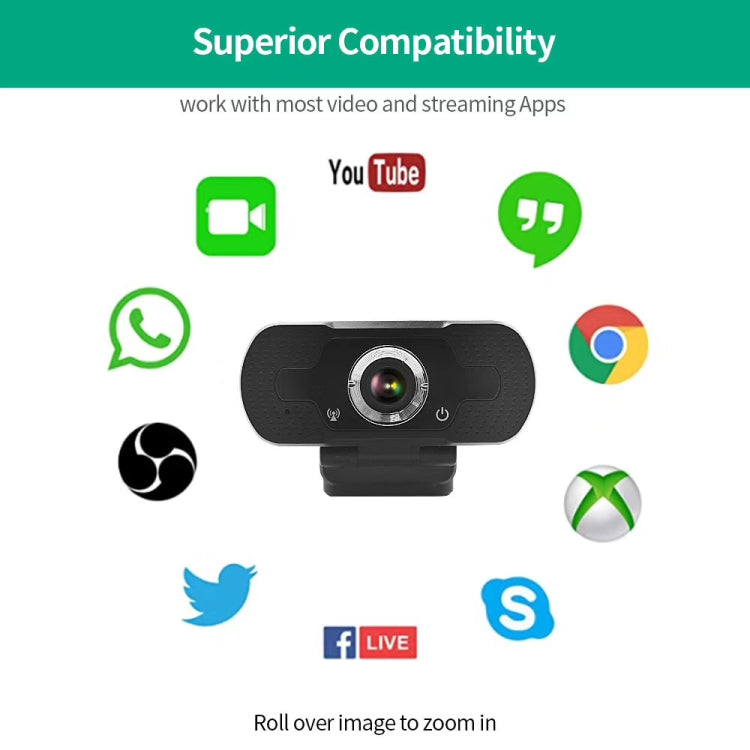 WebCam videocamera HD multifunzione HD-F18 1080P con microfono