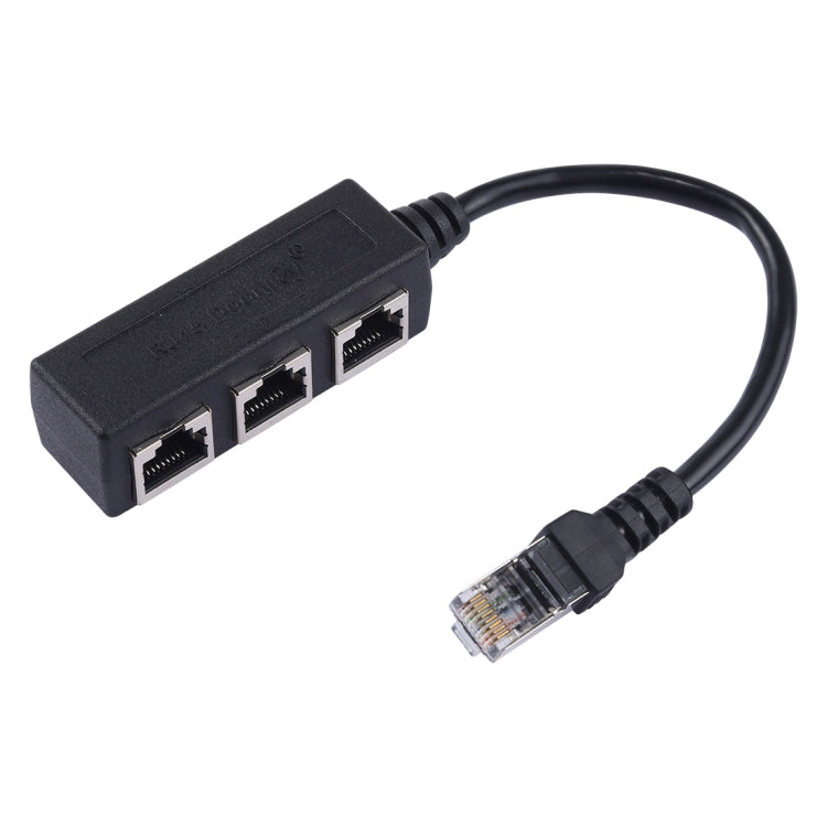 Extender splitter per rete Ethernet LAN da 1 a 3 prese RJ45, 3 Ports RJ45