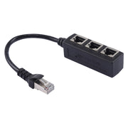 Extender splitter per rete Ethernet LAN da 1 a 3 prese RJ45, 3 Ports RJ45
