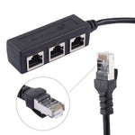 Extender splitter per rete Ethernet LAN da 1 a 3 prese RJ45, 3 Ports RJ45
