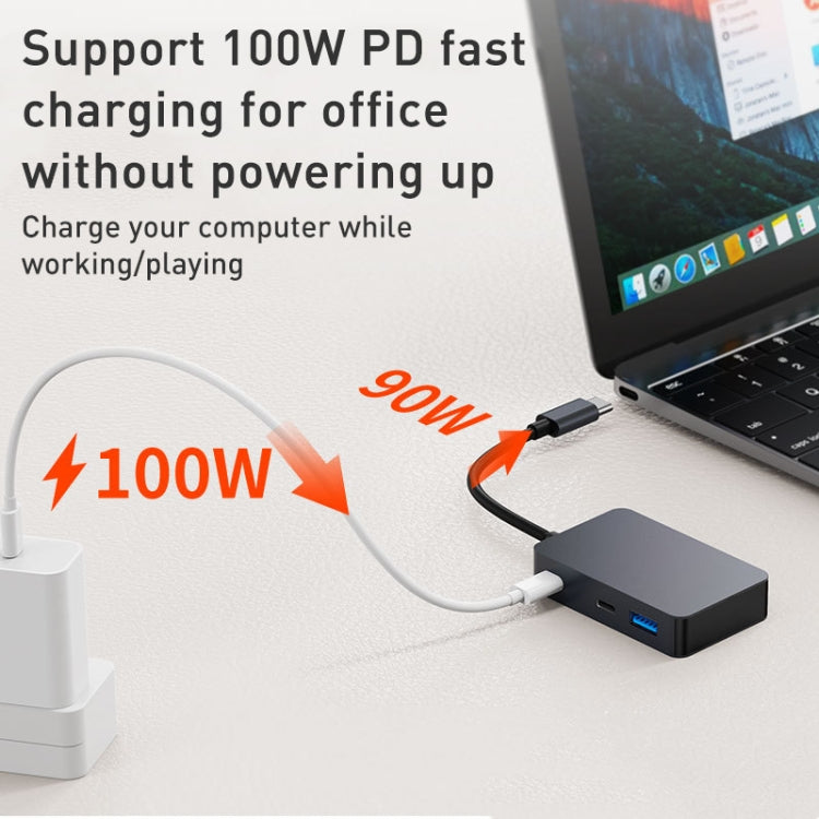 Adattatore HUB USB-C a USB 3.0 e Tipo-C 5 in 1