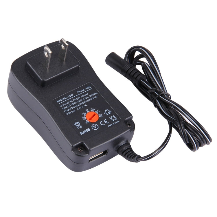 Adattatore universale da parete 30W con porta USB 5V 2,1A