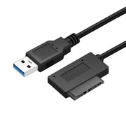 Indicatore adattatore cavo SATA slimline professionale da USB 3.0 a 7+6 pin, USB 3.0