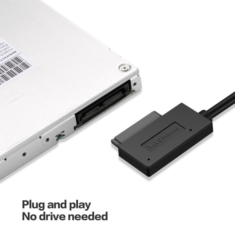 Indicatore adattatore cavo SATA slimline professionale da USB 3.0 a 7+6 pin, USB 3.0