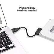 Indicatore adattatore cavo SATA slimline professionale da USB 3.0 a 7+6 pin, USB 3.0